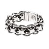 Gourmette Homme Bracelet Argent Rock Grand Modèle - vue V3