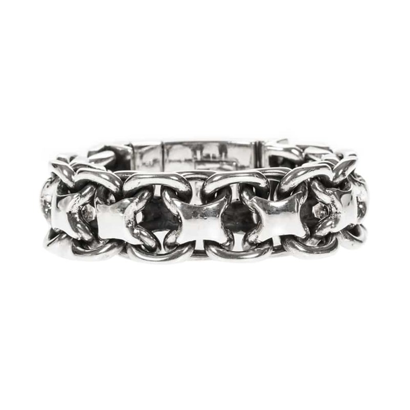 Gourmette Homme Bracelet Argent Rock Grand Modèle - vue 5