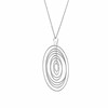 Collier Argent Rhodié Diamanté Spirale Tourmente - vue V4