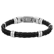 Bracelet souple multi-motifs Acier PHEBUS ACIER POUR LUI