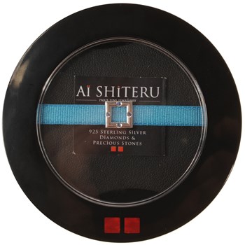 Stretchme silver bracelet '4 ever blue sapphires' - Aï Shiteru