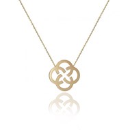 Collier chaîne motif entrelacé or 18 carats - Be Jewels!