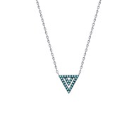 Collier en plaqué or ou argent TRIANGLE - Lorenzo R