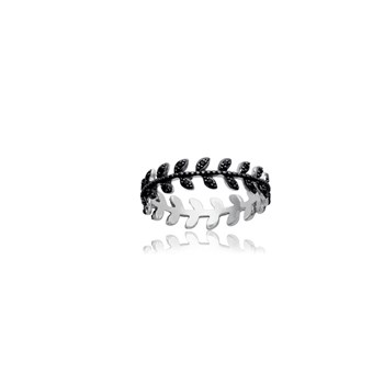 Bague argent femme LAURIER - Bijoux Lorenzo R