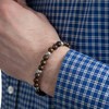 Bracelet agate marron pour homme - Lauren Steven - vue V2