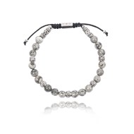 Bracelet pierres naturelles jaspe grise - Lauren Steven