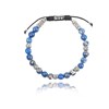 Bracelet pierres naturelles jaspe de mer bleue pour homme - Lauren Steven - vue V1
