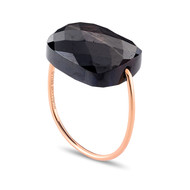 BAGUE OR ROSE COUSSIN OVERSIZE PIERRE DE LUNE HIPERSTEIN