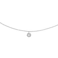 Collier en argent mini soleil