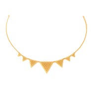 Collier en vermeil triangles jali