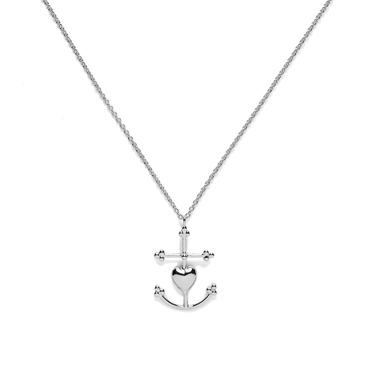 Collier argent grande croix de Camargue