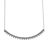 Collier plaqué argent torque soleil 3 perles