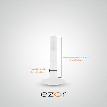 0,05 karaat saffier labret piercing in witgoud