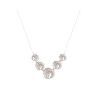 Collier Spirale de Nacre Blanche Argent 925 | Collection Naturelle Aden