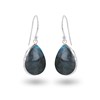 Boucles d'Oreilles Lyra Labradorite et Argent 925 | ADEN Design Goutte | Bijou Chatoyant - vue V1