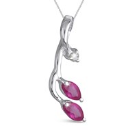 Pendentif Rubis et Diamant - Bijou Femme