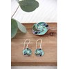 Pendants d'oreille en nacre abalone et Argent 925 millièmes - Bijoux de qualité supérieure - vue V3