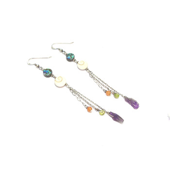 Boucles d'oreille Ethniques Coquillages