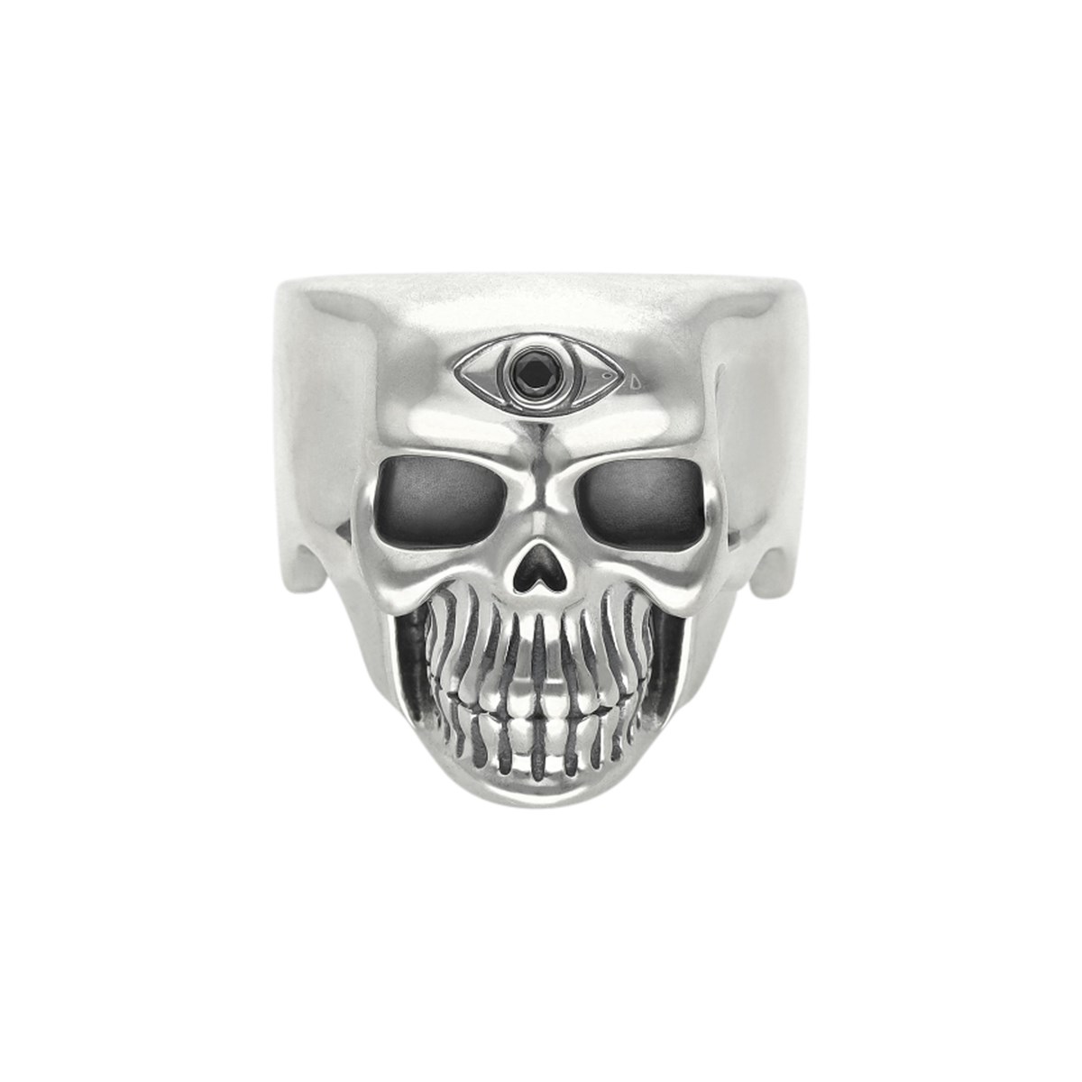 Bague Tête De Mort Pure Skull Cyclope Argent