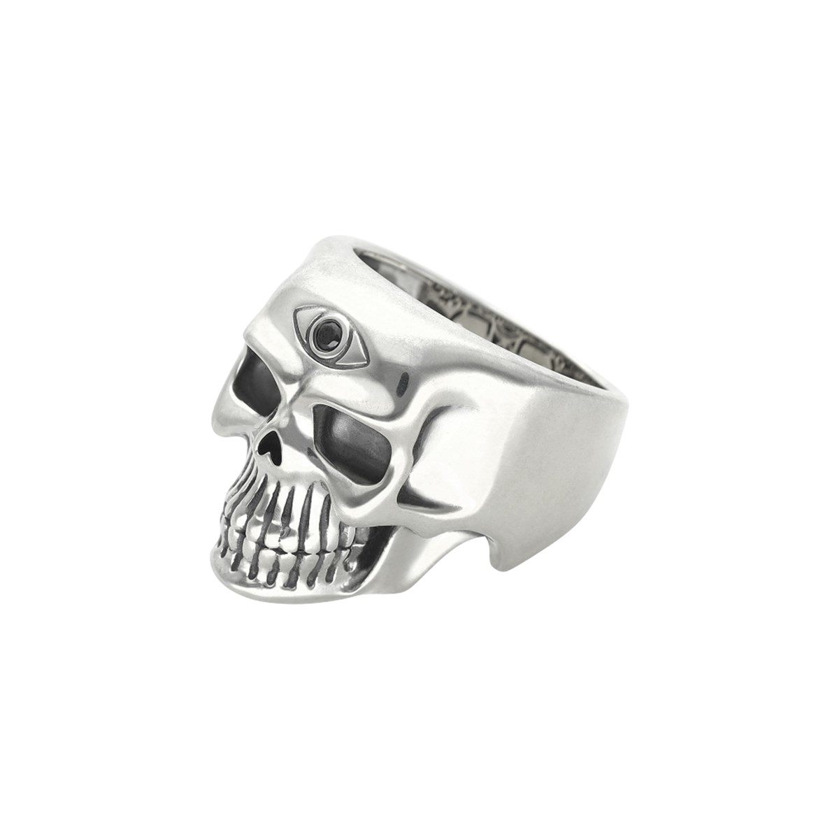 Bague Tête De Mort Pure Skull Cyclope Argent - vue 2