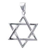 Pendentif Etoile étoile de David en argent 925°/00 + chaine