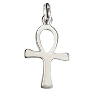 Pendentif Croix de Vie Egyptienne Anck en argent 925°/00 + chaîne
