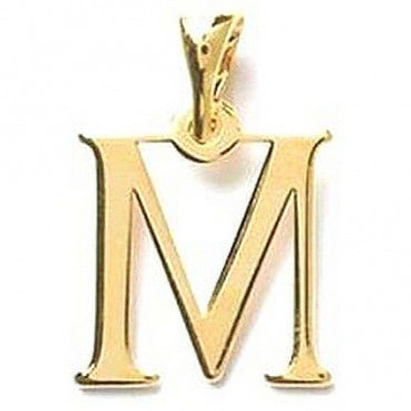 CHAINE Pendentif HOMME Initiale Lettre M ARGENT Neuf