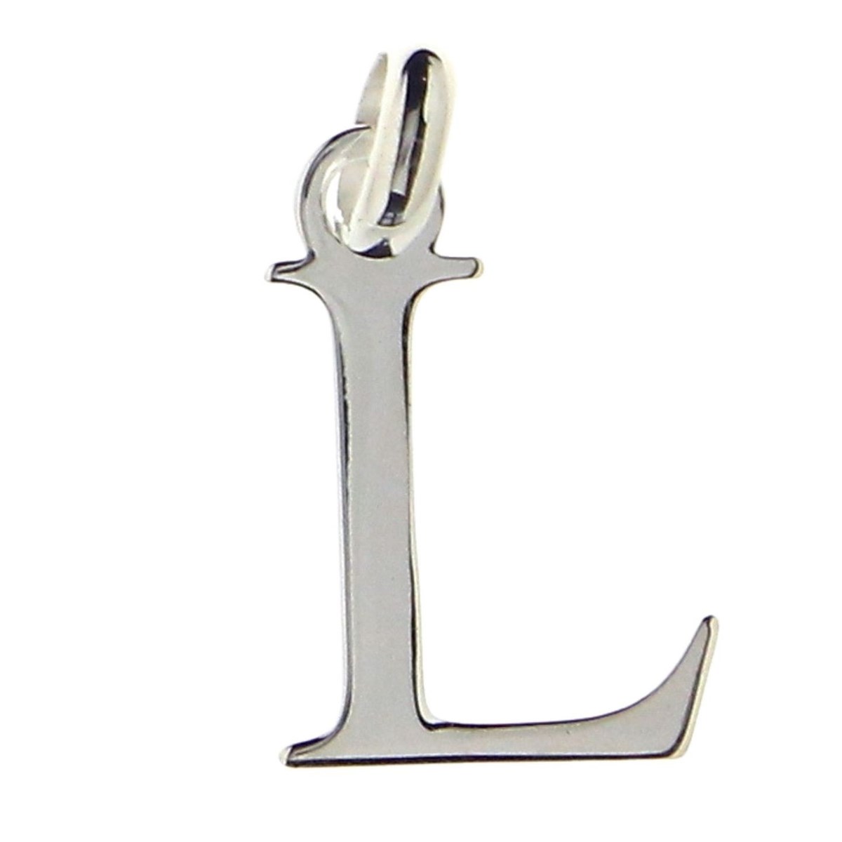 Pendentif Initiale simple lettre L en argent 925°/00