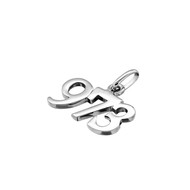 Pendentif département 973 97-3 97 - 3 Guyane française en argent + chaîne