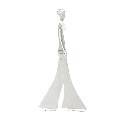 Broche 'Parizou' / Argent - Virginie Carpentier - vue V1