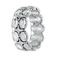 Bracelet Argent 925 élastique motif ovale