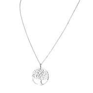 Collier cercle motif arbre de vie et chainette en argent 925