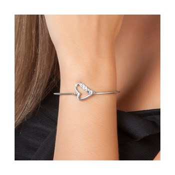 SC Crystal heart bracelet with sparkling crystals
