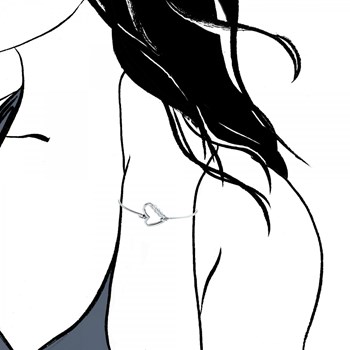 SC Crystal heart bracelet with sparkling crystals