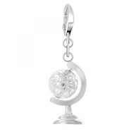 Charm globe terrestre SC Crystal