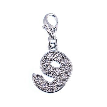 Bedel Chiffre 9 SC Crystal versierd met fonkelende kristallen