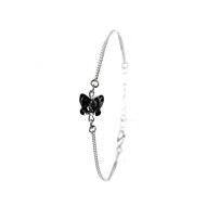 Bracelet papillon SC Crystal orné de Cristaux scintillants