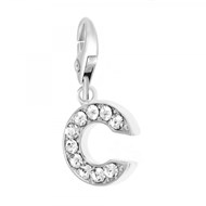 Charm Lettre C SC Crystal orné de Cristaux scintillants