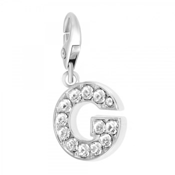 Letter G SC Crystal Bedel met fonkelende kristallen