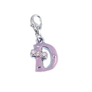 Charm Lettre D violet SC Crystal
