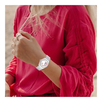 Alysson Tour Eiffel horloge met draaiend uurwerk SC Crystal versierd met fonkelende kristallen