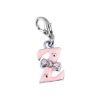 Bedel Letter Z roze SC Kristal
