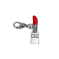 Charm rouge à lèvres SC Crystal orné de Cristaux scintillants