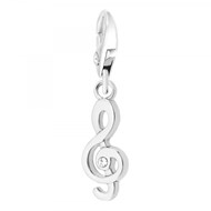 Charm clé de Sol SC Crystal orné de Cristaux scintillants