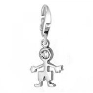 Charm garçon SC Crystal orné de Cristaux scintillants