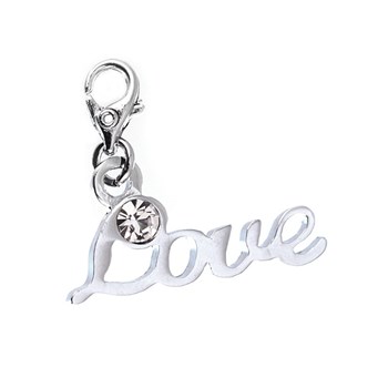 Charm Love and strass SC Crystal orné de Cristaux scintillants