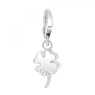 Charm trèfle SC Crystal orné de Cristaux scintillants