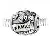 Charm perle  family  en acier SC Crystal - vue V1