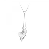 Collier coeur SC Crystal orné de Cristaux scintillants