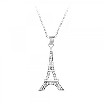 SC Crystal Eiffeltoren halsketting met fonkelende kristallen